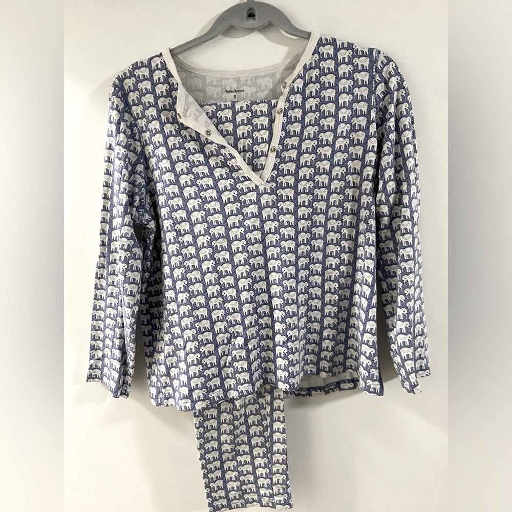 Roller Rabbit Hathi Pajama - Blue / Small